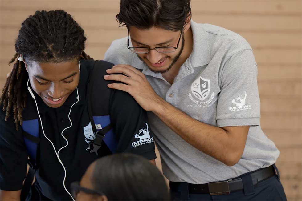 Pictured: Mentor and student at Improve Your Tomorrow in Sacramento County